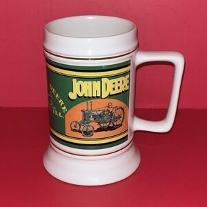 John Deere Stein Stoneware Coffee Mug The Encore Group 2007 Large Mug White